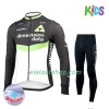 Kind Fietskleding (Wielershirt Lange Mouw + Fietsbroek Lang) 2017 Dimension Data N001 Winter Thermal Fleece